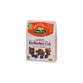 kit de 12 caixas de biscoito de Bichinhos Kids Sabor Brigadeiro Vegano Sem Glúten 80g - Kodilar em Oferta na Shopee