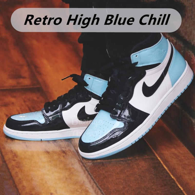 108 Cores Nike Air Jordan 1 Retro Alta Azul Chill High Top Board