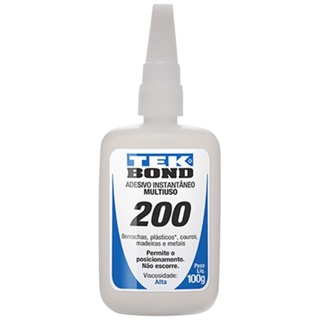Cola Adesivo Gel 200 Tek bond Instantâneo 100g Multiuso - Alta Viscosidade em Oferta na Shopee