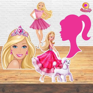 4 Dipslay para Mesa Barbie 25 cm - Com base