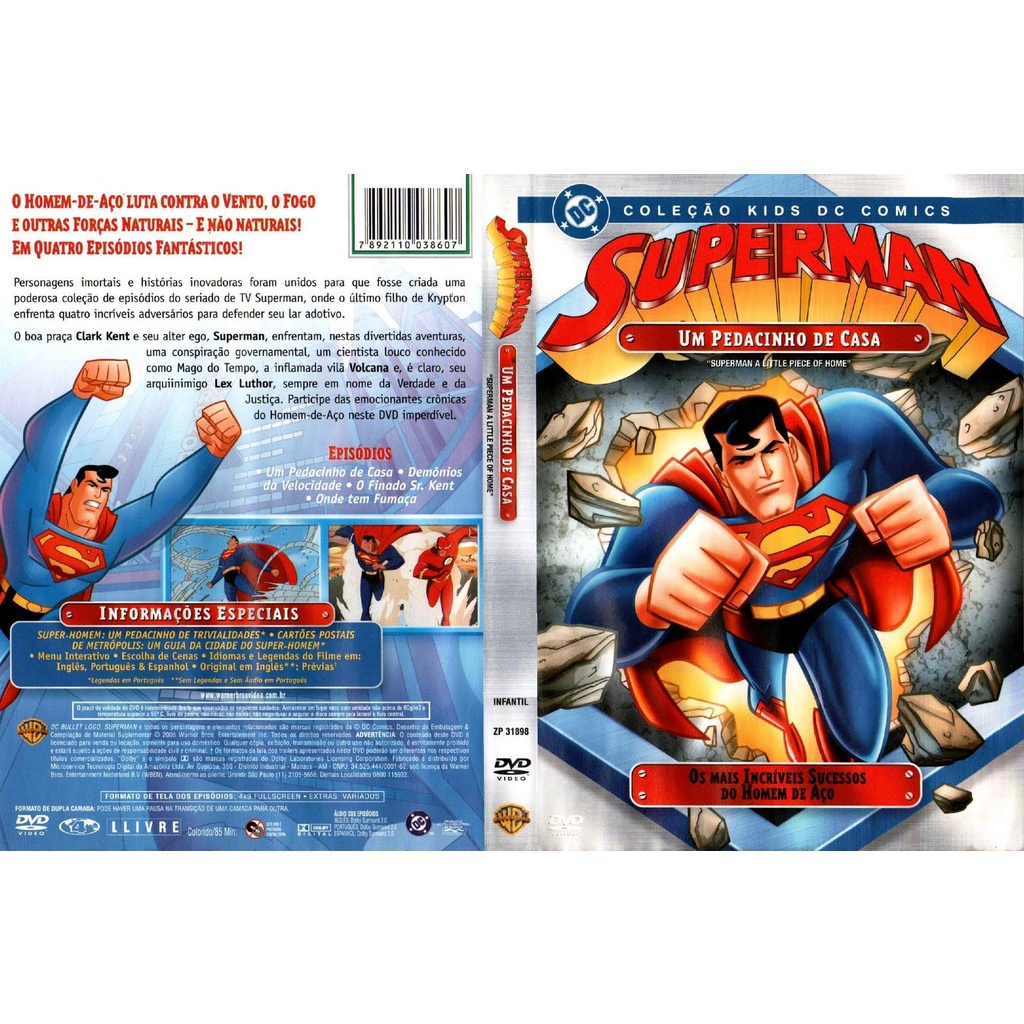 DVD Original Superman Um Pedacinho de Casa