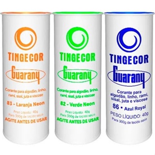 Corante Roupa Tingecor Guarany 40g Neon - 1Tubinho em Oferta na Shopee