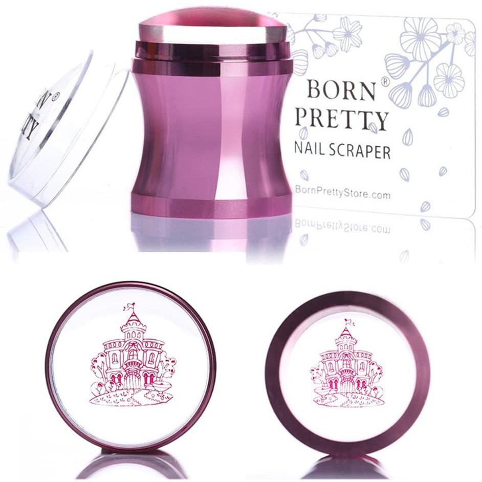 Carimbo de Unhas Metálico Rose, Born Pretty , silicone transparente macio e pegajoso, ótimo carimbo!