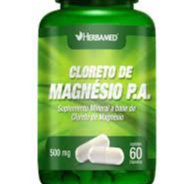 Cloreto de Magnesio PA 500mg 60 Cápsulas - Herbame