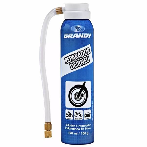 Reparador Pneu Furado Moto Conserto Brandy 190ml