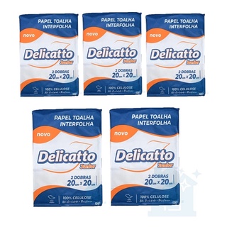 Papel Toalha Interfolha Delicatto Luxo 100% Celulose 5.000 F