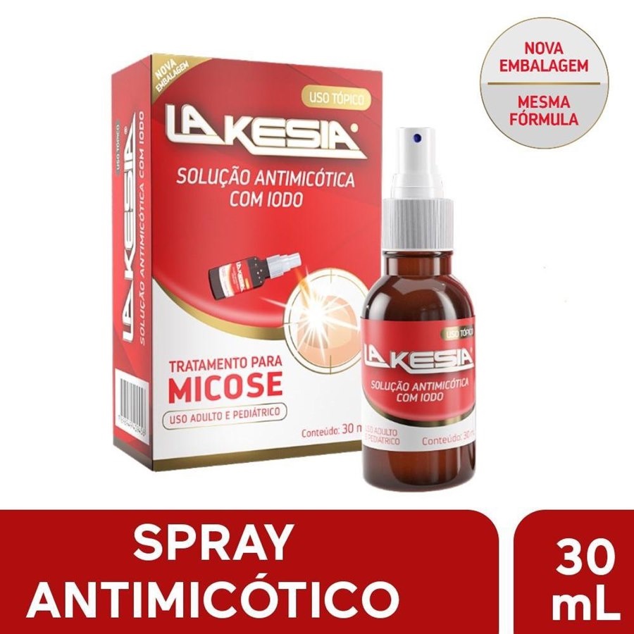 LAKESIA SPRAY 30ML SOLUÇÃO ANTIMICÓTICA MATA FUNGO DE UNHAS | Shopee Brasil