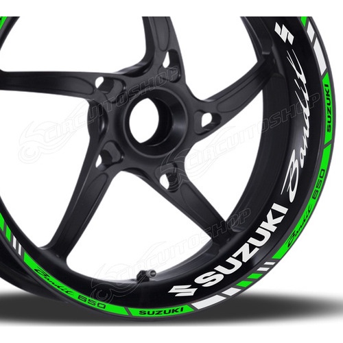 Friso + Adesivo Refletivo Roda M19 Moto Suzuki Bandit 650