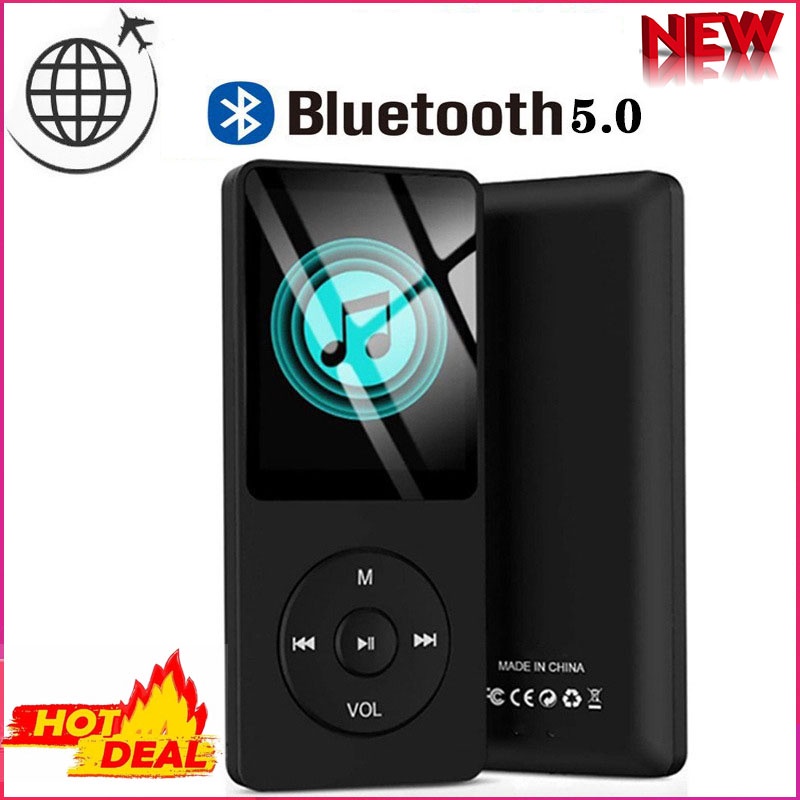 Bluetooth 5.0 MP3 Player HIFI Sport Music Speakers MP4 Media FM Radio Voice Recorder Ebook Reader em Oferta na Shopee