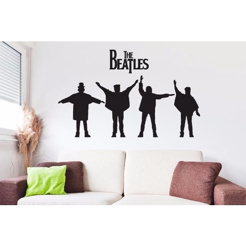 Adesivo Papel Parede Sala Quarto The Beatles Capa Disco Novo