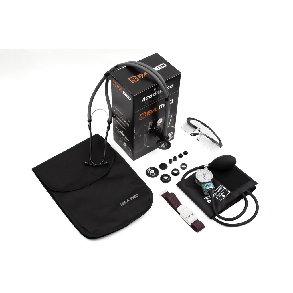 Kit Enfermagem Acadêmico CINZA BLACK PAMED Completo Garantia