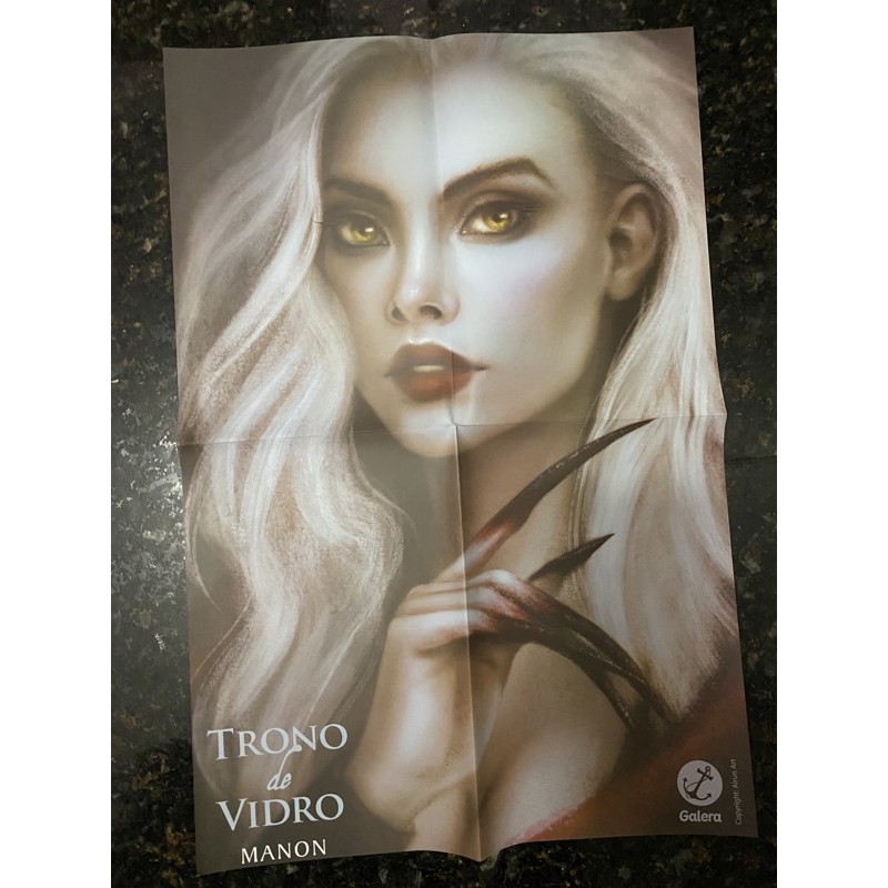 pôster livro trono de vidro box tog manon galera record shopee brasil