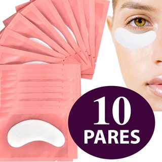 10 Pares De Pads Gel Protetor De Pálpebra Para Alongamento De Cílios