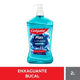 Enxaguante Bucal Colgate Plax Ice Fusion Cold Mint 2 L em Oferta na Shopee