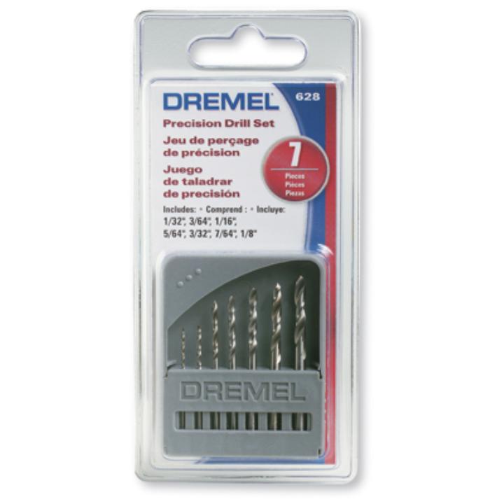 Jogo de Brocas 0,8 a 3,2 MM Referência 628 com 7 Peças DREMEL em Oferta na Shopee