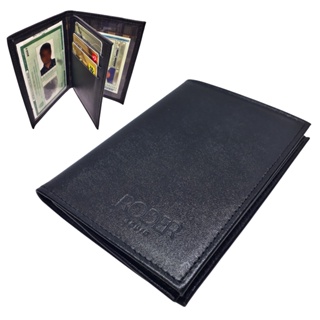 Porta Cartão Carteira Masculina Documento RG CNH Vertical Slim Couro Legítimo Preto/Marron Prática em Oferta na Shopee