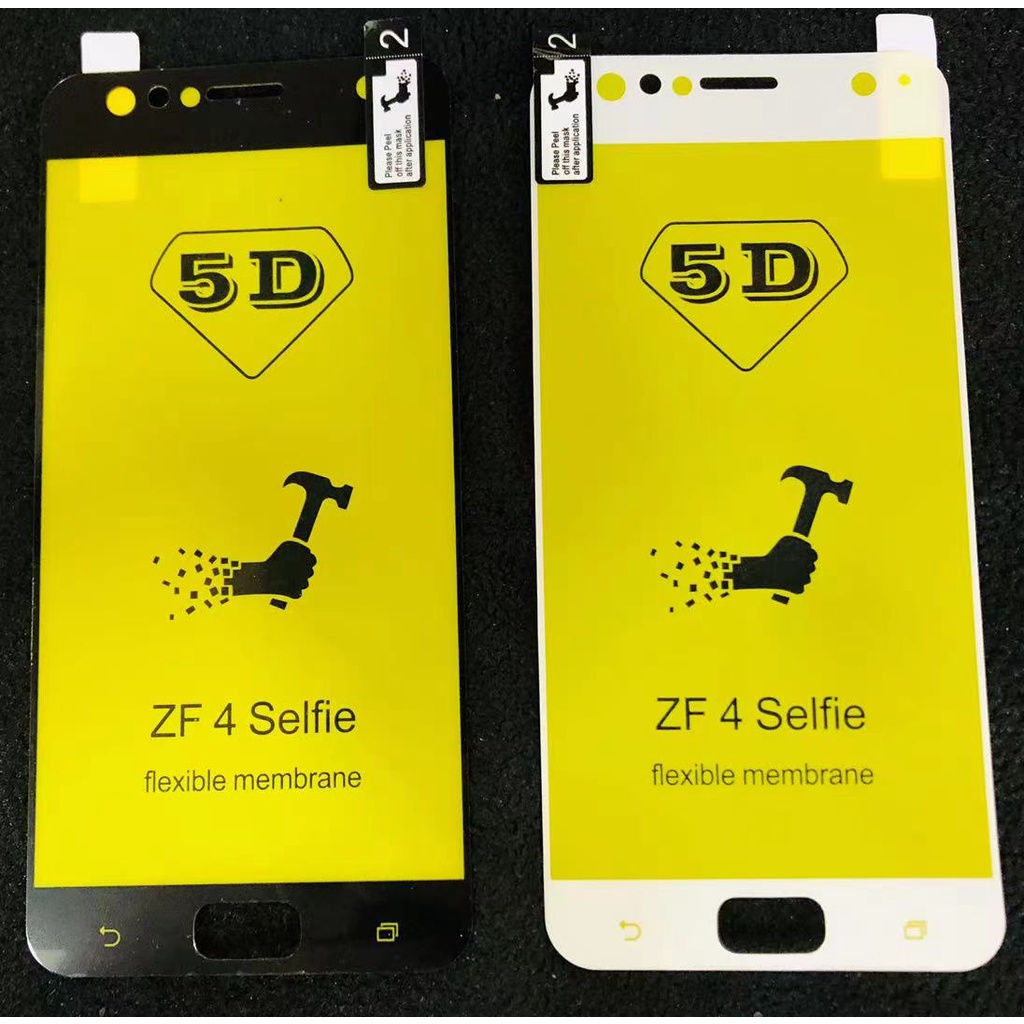 Película De Gel 5d NANO ASUS ZenFone 4 Selfie (ZD553KL) BORDA : Preto/Branco