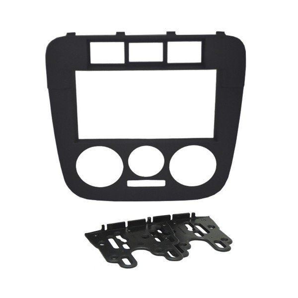 Moldura 2 Din Volks Gol, Parati, Saveiro, G4 - Preta em Oferta na Shopee