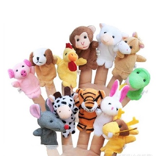 12Pcs Fantoches Chineses Do Zodíaco De Dedo De Animal Pelúcia Macia Aprenda A Brincar De Bonecas História De Brinquedo