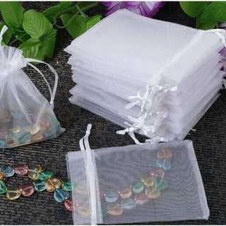 saco organza branco 12x16 para presente lembrancinha