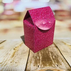 8 caixa MILK lembrancinha festas COR GLITTER PINK 80.17