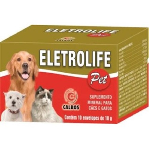 Eletrolife Pet Soro Hidratante Caes E Gatos 10x10 gr