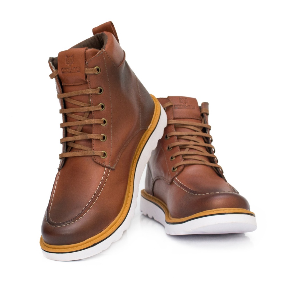 Bota Coturno Social Masculina Cano Médio Casual Confort