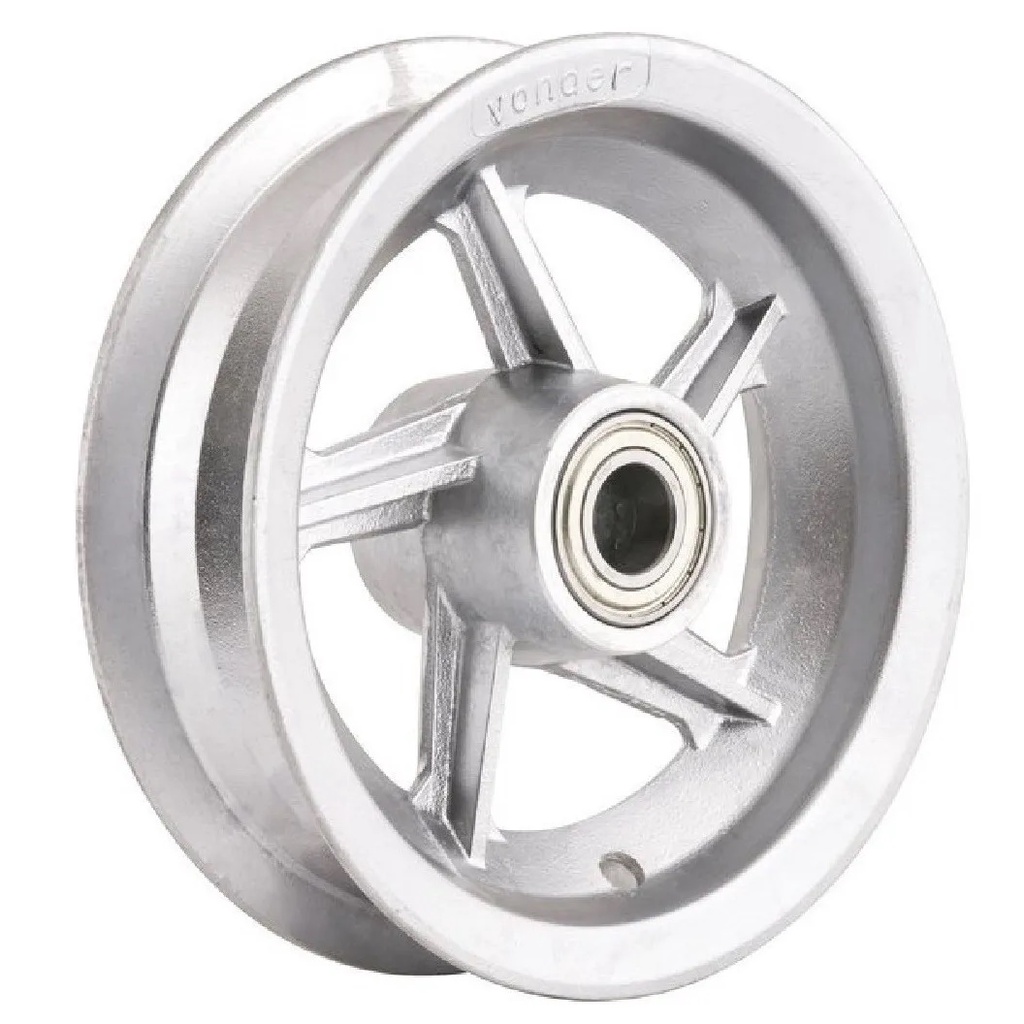 Roda Para Carrinho De Mão Com Rolamento Aro Alumínio 3,25x8
