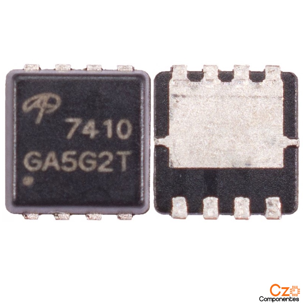 5 peças Aon7410 Mosfet N-channel 24a -30v Qfn8 Ao7410