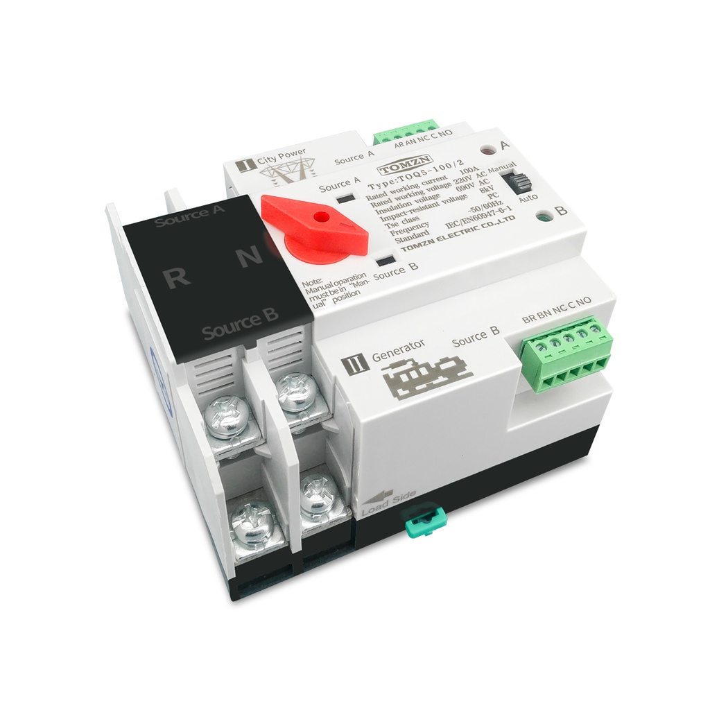 Chave De Transferência Automática Monofásica 110v 220v 100a