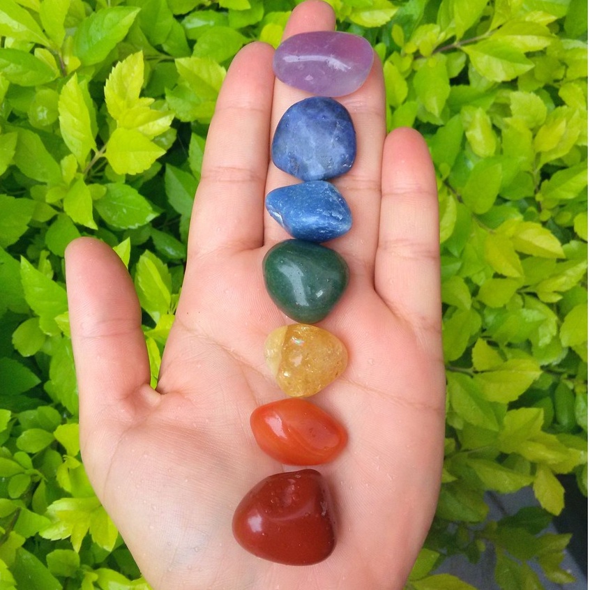 Kit 7 Pedras Naturais Cristais Dos Chakras Shopee Brasil 