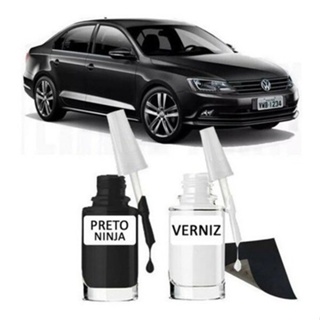 Tinta Tira Risco Automotivo Volkswagen Jetta Preto Ninja em Oferta na Shopee