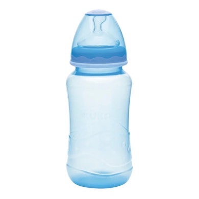 Mamadeira Kuka Aquarela Bico Big Ortodôntico Azul rosa 330ml