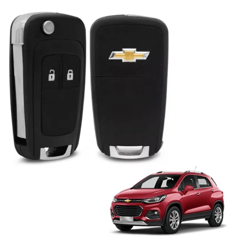 Capa Chave Canivete 2 botões Chevrolet Tracker Ltz 2015 em Oferta na Shopee