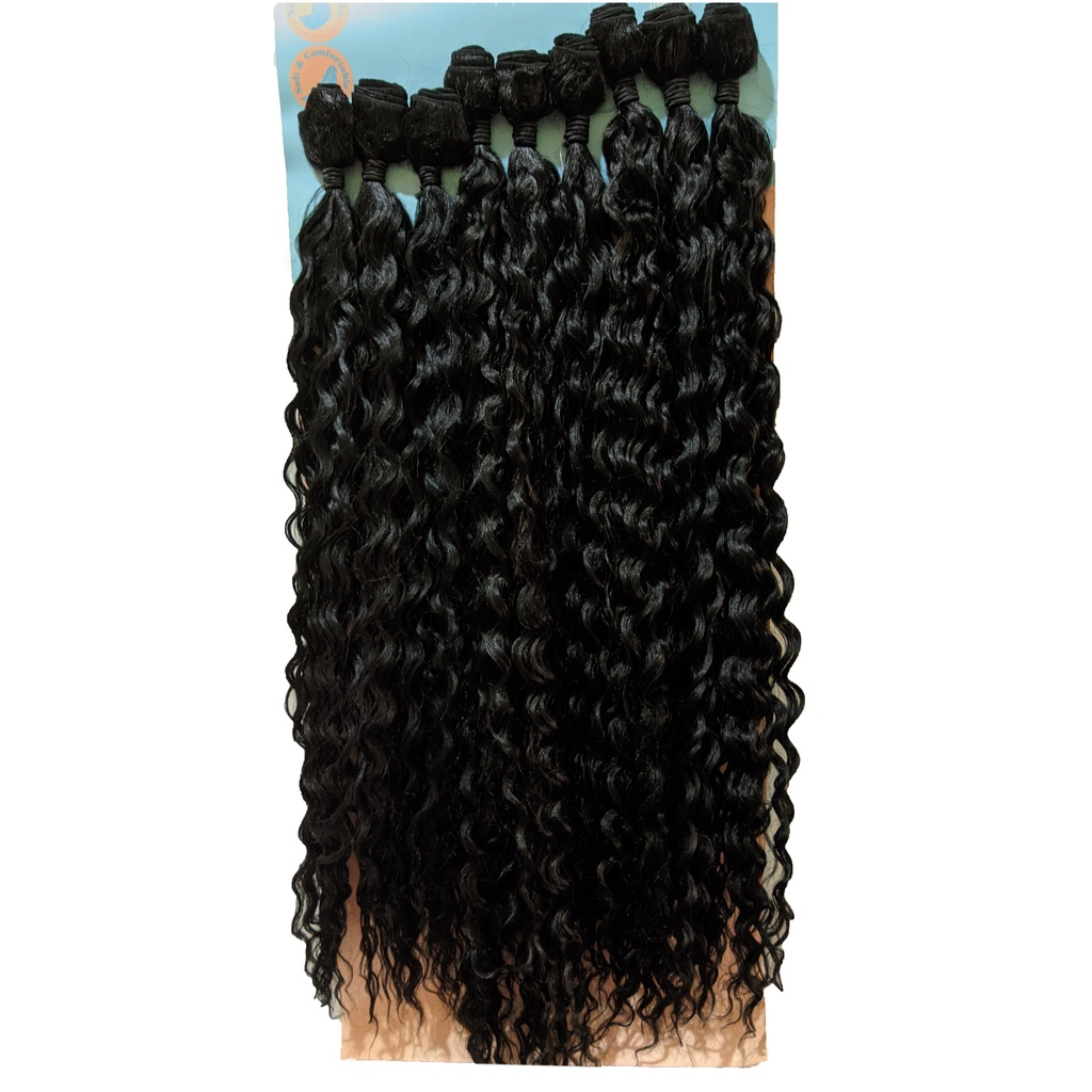 Cabelo Cacheado Bio Vegetal Fatima Sleek Em Tela 320gr 75cm em Oferta na Shopee