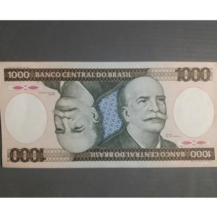 CÉDULAS BRASILEIRAS - 1 000 Cruzeiros BARÃO DO RIO BRANCO 2EDIÇÃO [Francisco Oswaldo Neves Dornelles ]