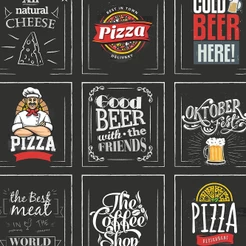Adesivo Azulejos Retro Good Beer Lanchonete para Área Gourmet