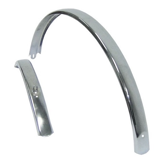 Paralama De Bicicleta Em Inox Aro 26 com Hastes