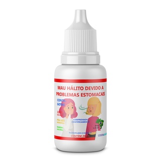 MAU HÁLITO DEVIDO A PROBLEMAS ESTOMACAIS 100% NATURAL 100% ORGÂNICO 20 ml DA COSTA SAÚDE