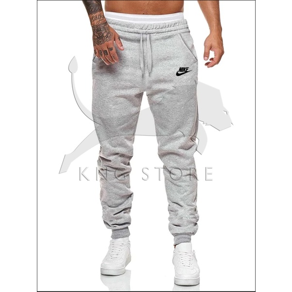 Calça Moletom Masculina Jogger com Elastico