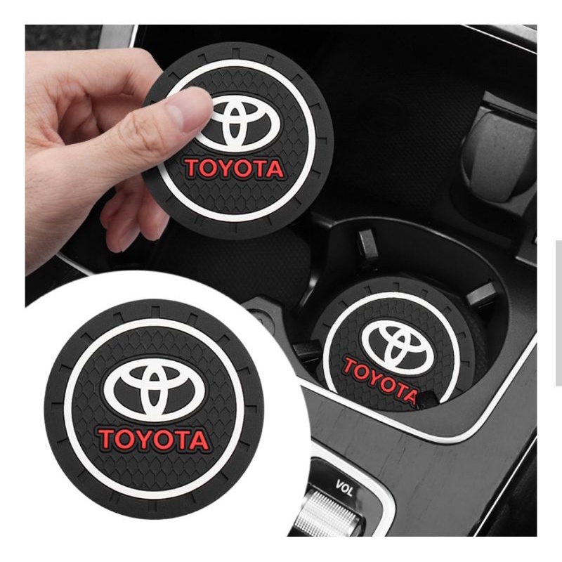 Tapete Porta Copos Automotivo Protetor Toyota Hilux Sw4 Yaris Corolla Etios Rav4