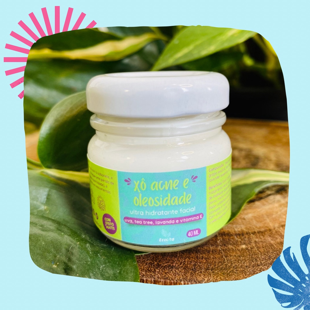 Creme facial xô acne e oleosidade | Vegano