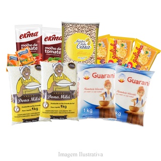 Cesta Básica De Alimentos com 12 Itens Fundamentais