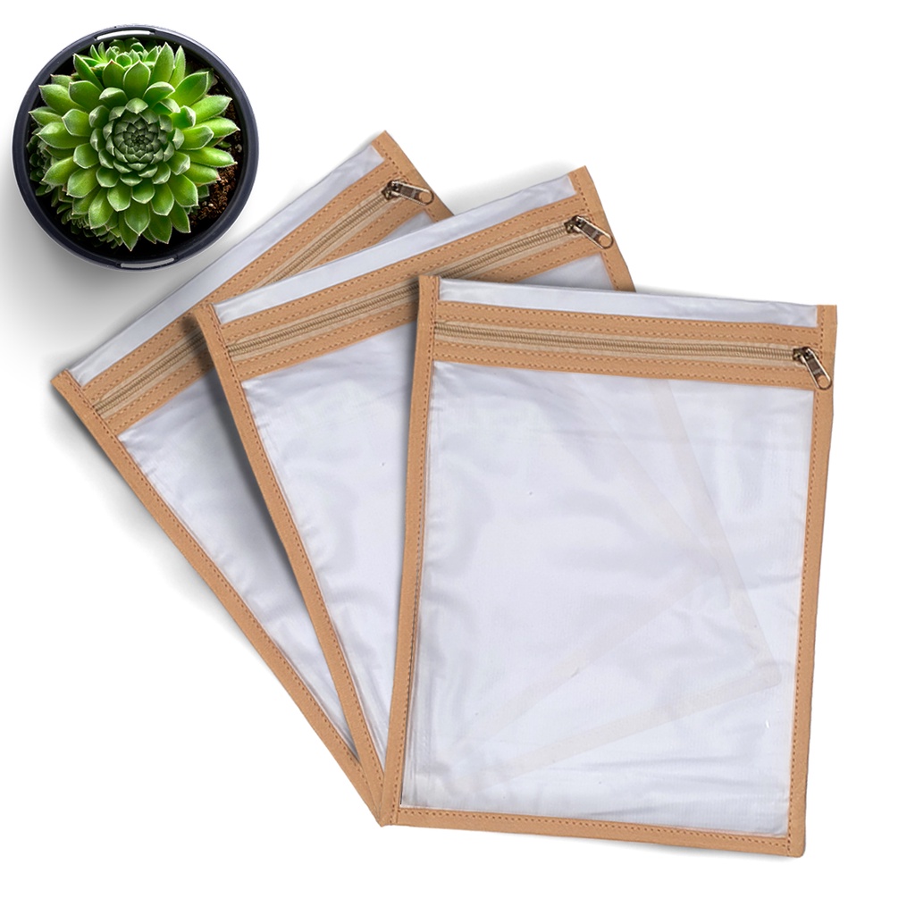 Organizador de mala maternidade saquinho transparente 03 Unid - Impermeável em Oferta na Shopee