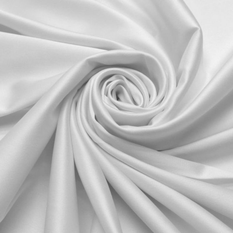 8 METROS CETIM BUCOL TECIDO PARA VESTIDO DE NOIVA BRANCO E OFF (8m x 1,50m)