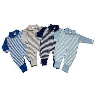 Macacão Bebê Algodão Vira Pé Barato Macio e Confortável Menino Menina Neutro em Oferta na Shopee