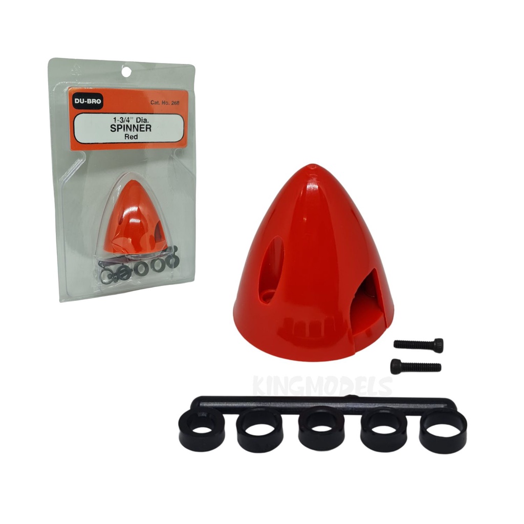 Spinner Dubro 1 3/4' - 44mm - Vermelho em Nylon Dub268