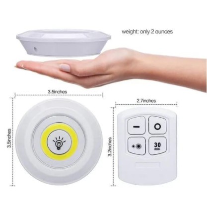 Lâmpada Led Spot Sem Fio Luminária Com Controle Remoto