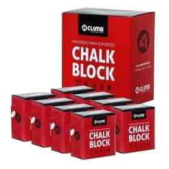 Caixa com 8 Carbonato Magnesio Cross Fit / Escalada Chalk Block