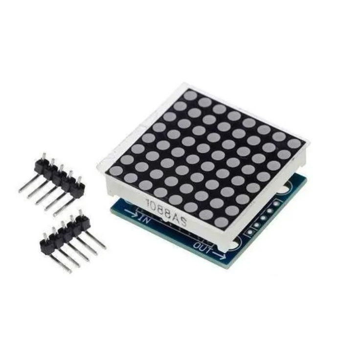 Módulo display slim matriz de led 8x8 max7219 para arduino